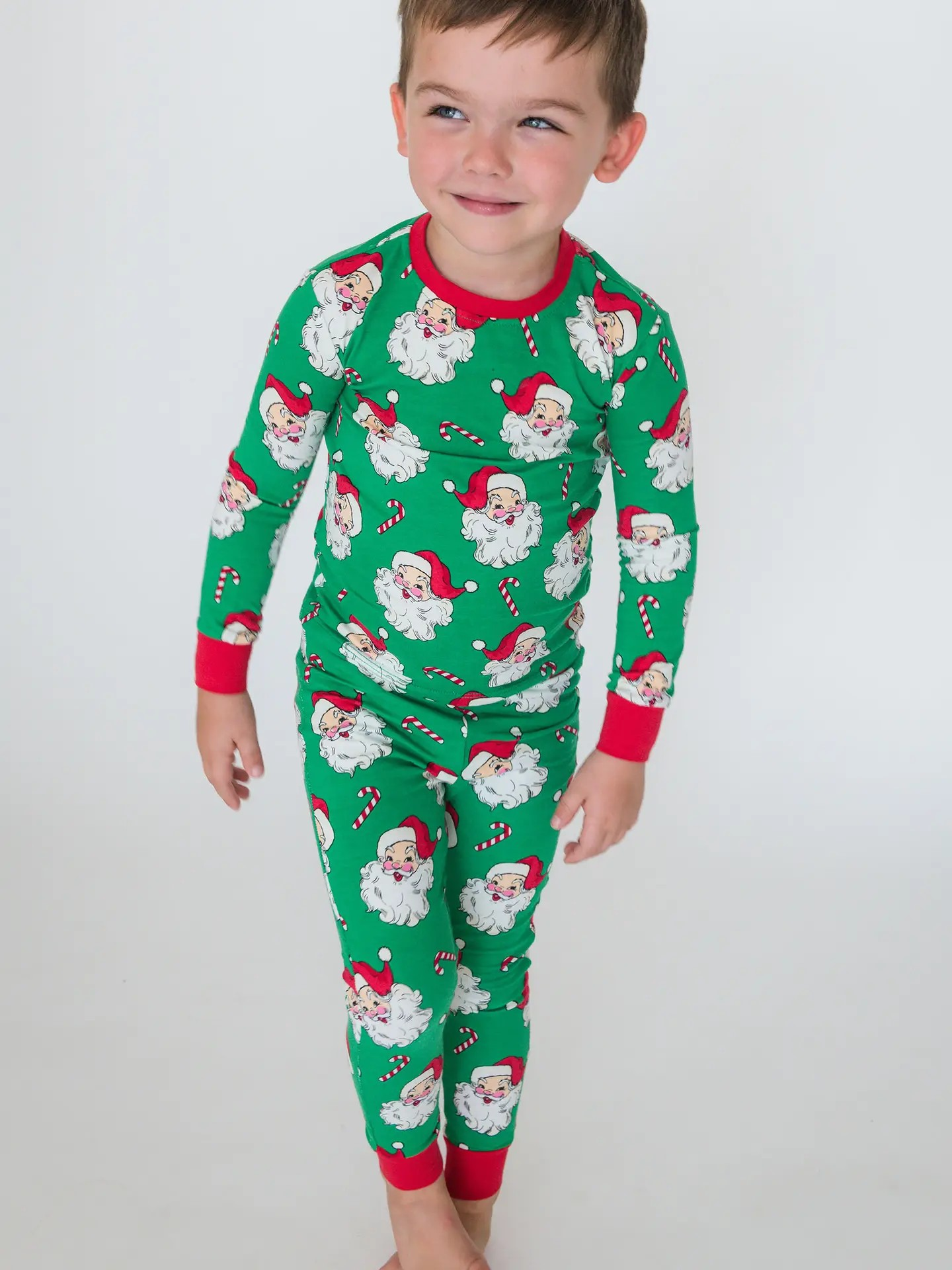 Candy Cane Santa 2pc Pjs