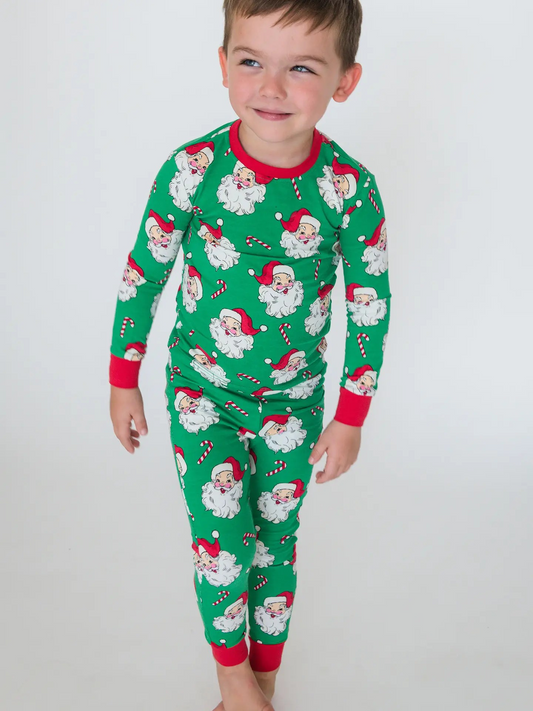 Candy Cane Santa 2pc Pjs