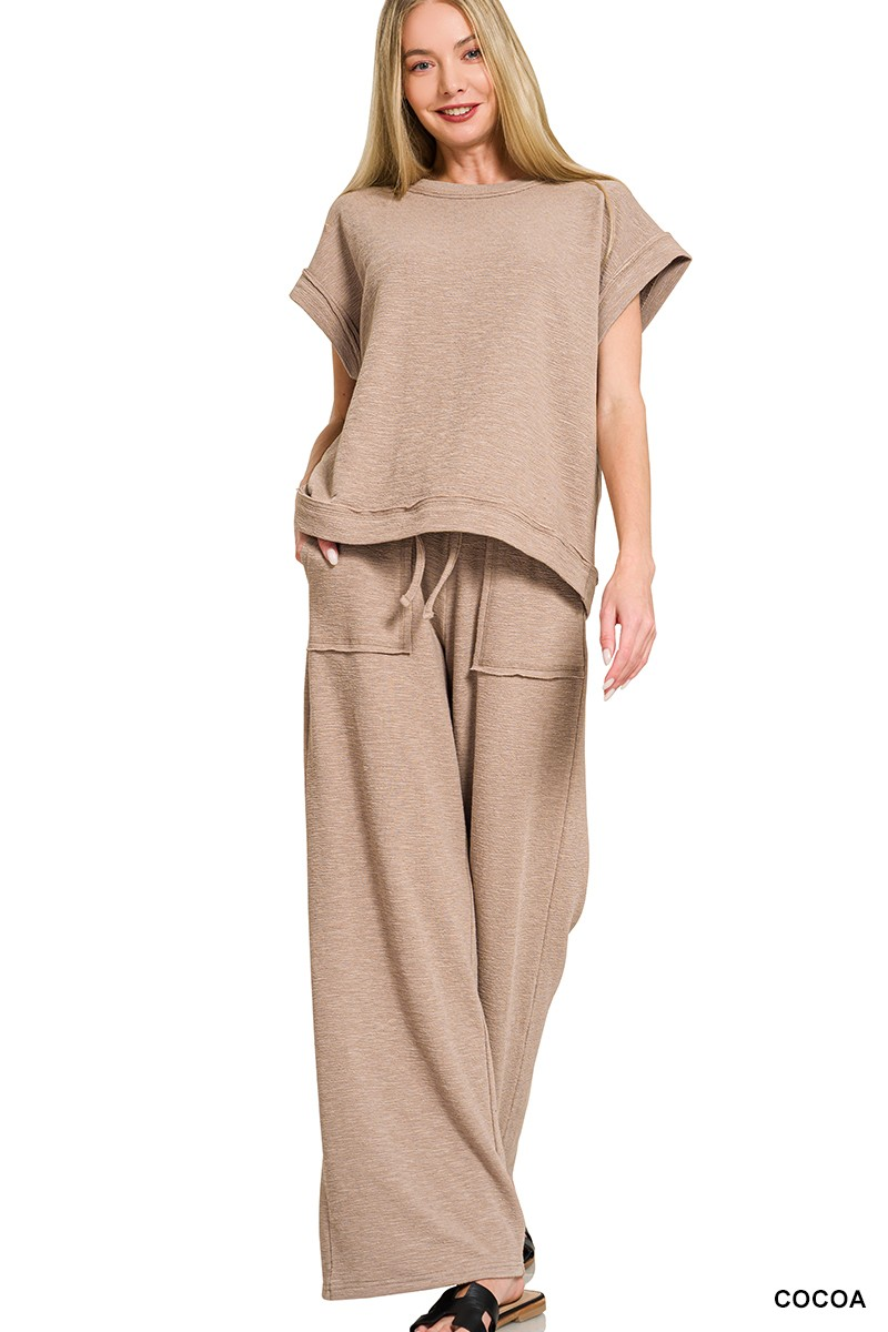 Lucky Bamboo Pants Set | Mocha
