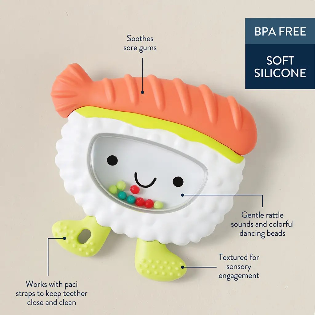 Sweetie Shake Silicone Teether Rattle
