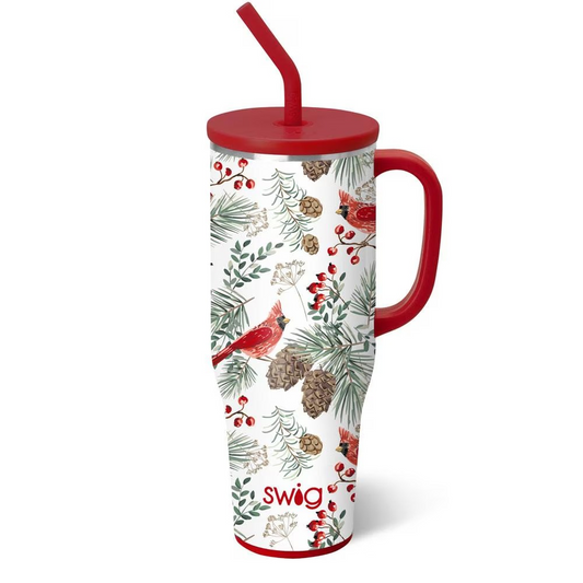 Winter Cardinals Mega Mug | 40oz