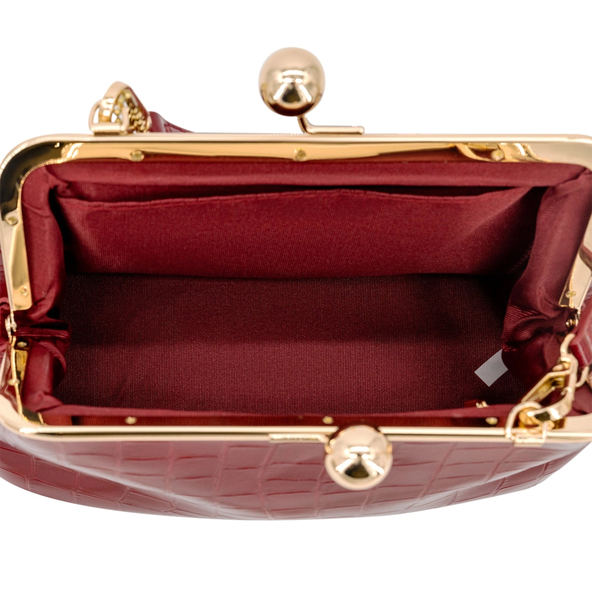 Celeste Croc Kisslock Clutch Bag