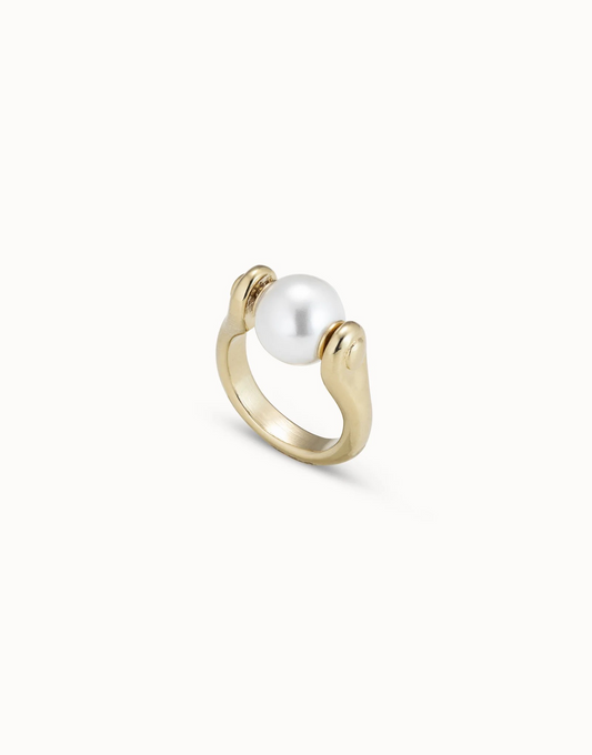 Full Pearl Moon Ring