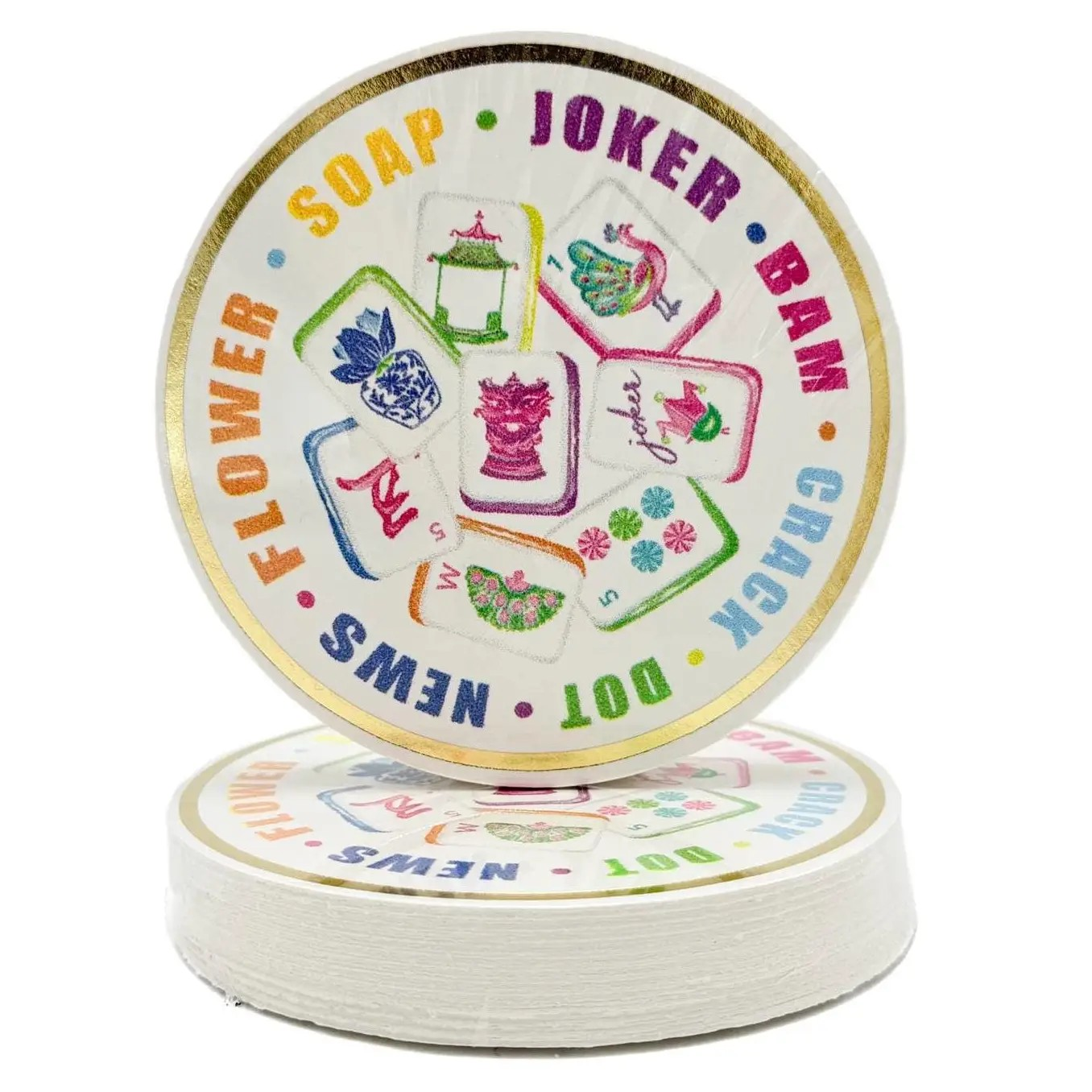 Mahjong Tiles Coaster Set