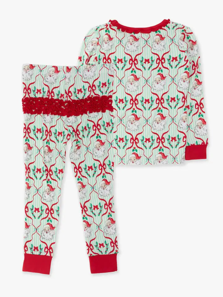 Dear Santa Pajama Set | Ruffle Bottom