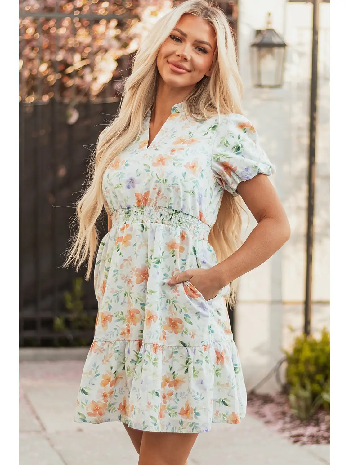 Floral Shoreline Dress