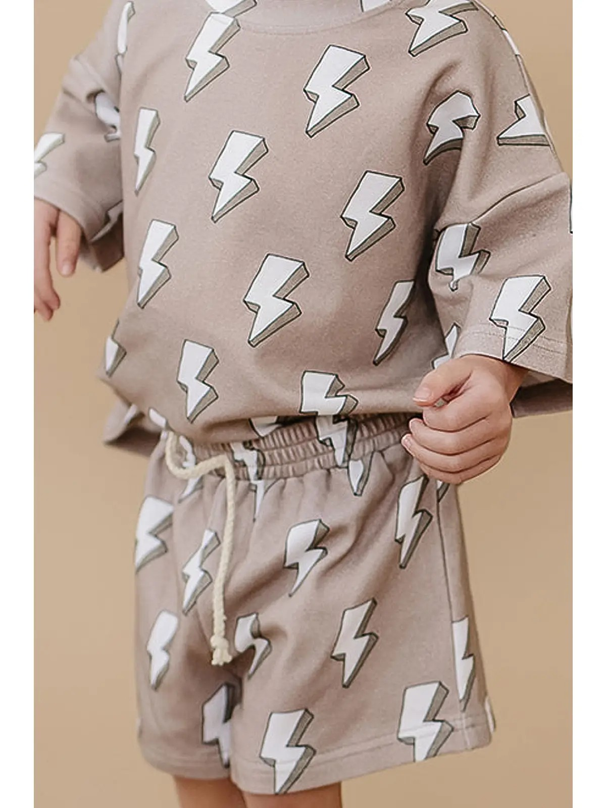 Electric Cotton 2pc Short Set | Lucky Panda