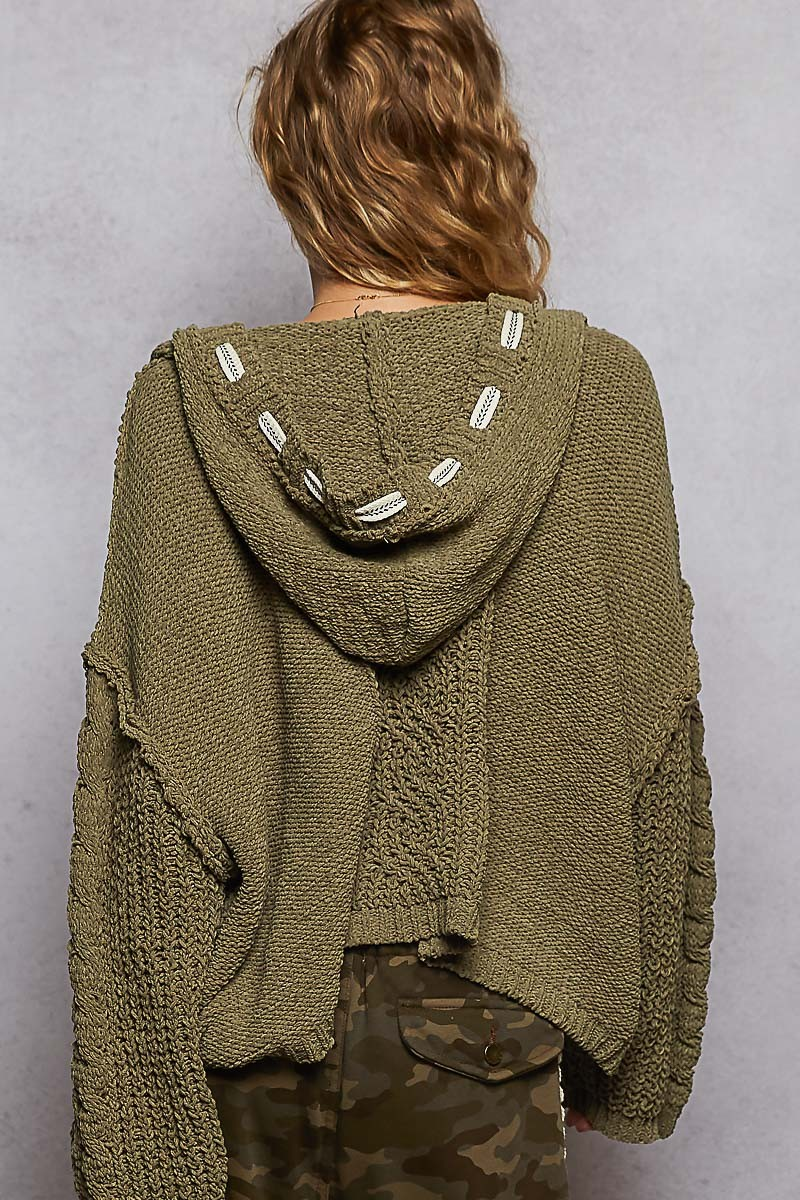 Oversize Knit Chenille Sweater