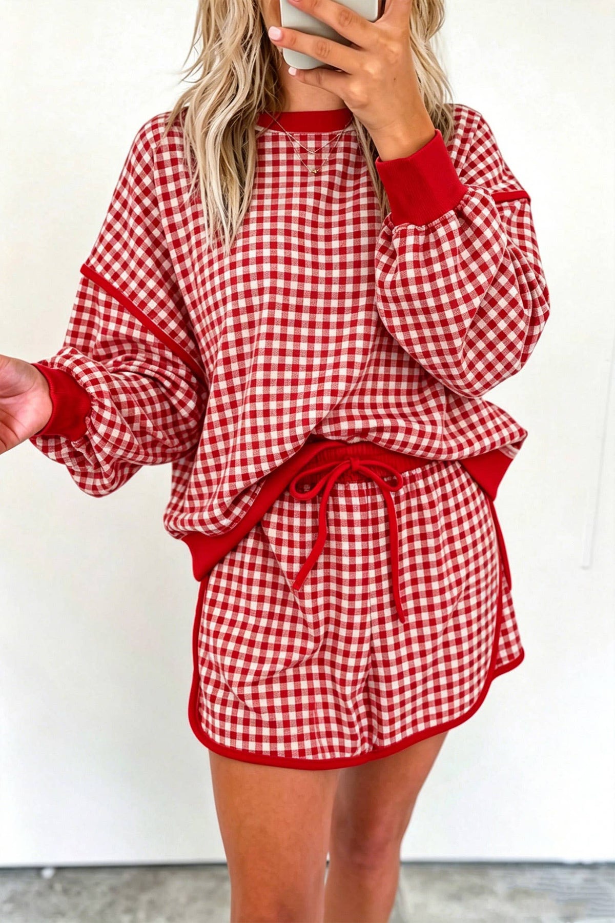 Gingham & Go Skort Set 🤎❤️