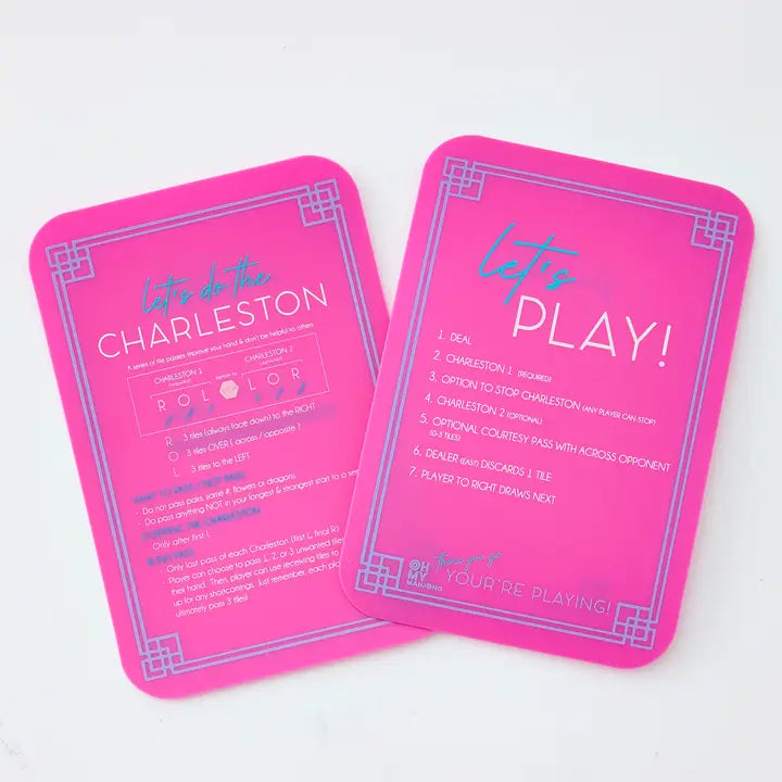 Pink Tile Shufflers | Oh My Mahjong
