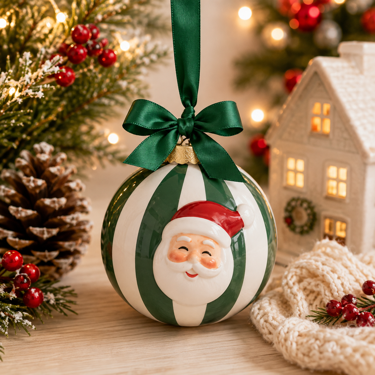 Whimsy Santa Ornament