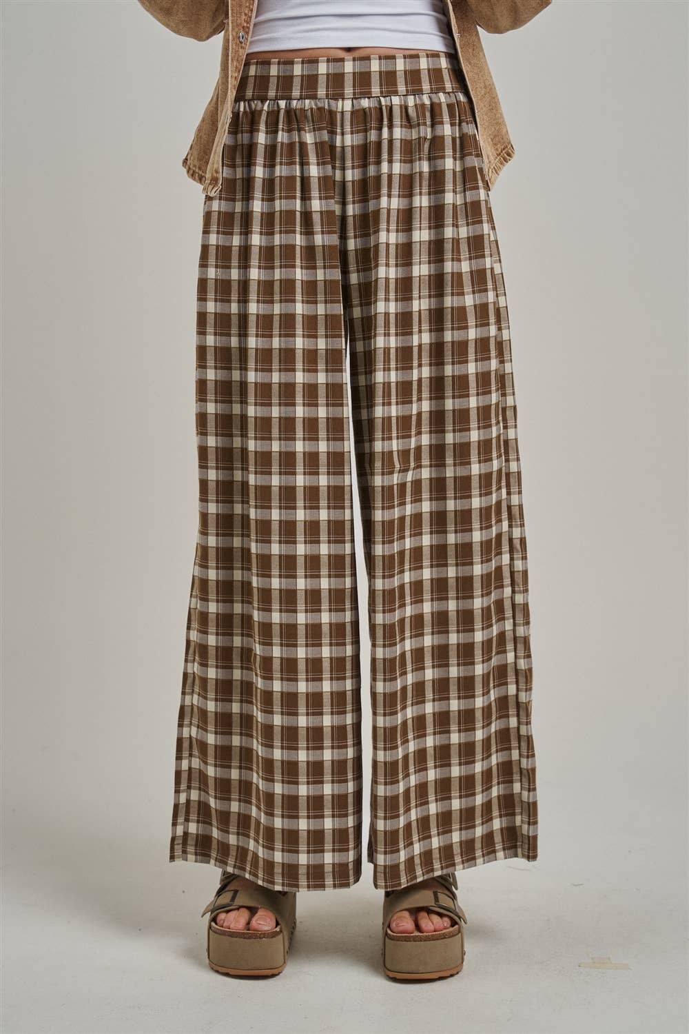 Plaid Checkered Boho  Pants