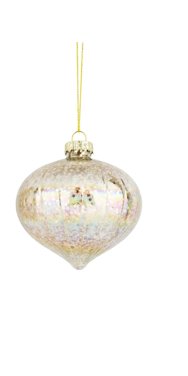 Confetti Gold Star Ornament