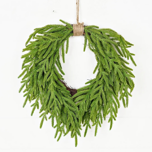 20" Heart Soft Touch Wreath