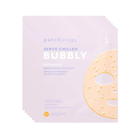 Serve Chilled Bubbly Brightening Hydrogel Mask | Patchology