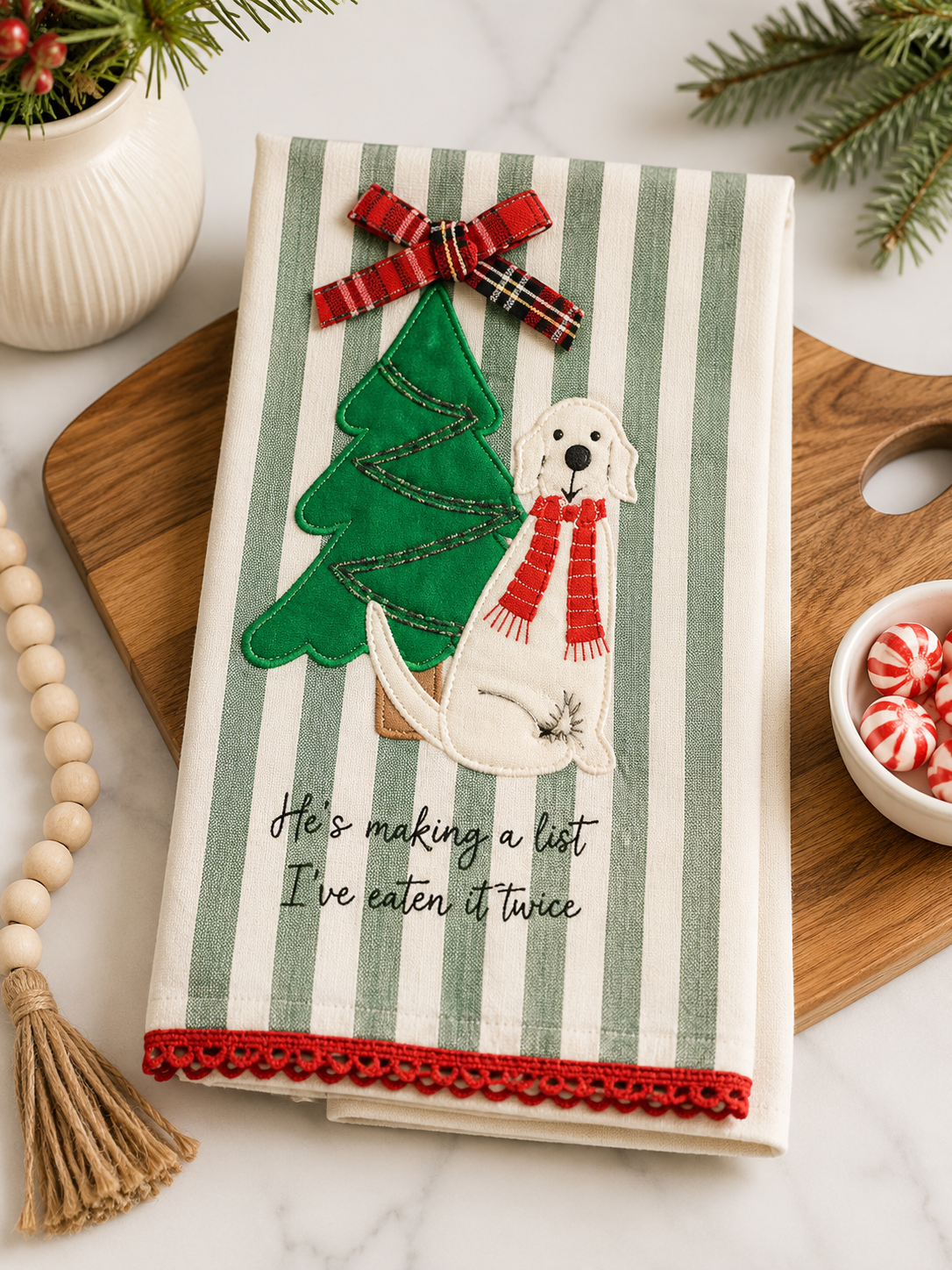 He's Making a List | I'm Eating it Twice | Hand Towel
