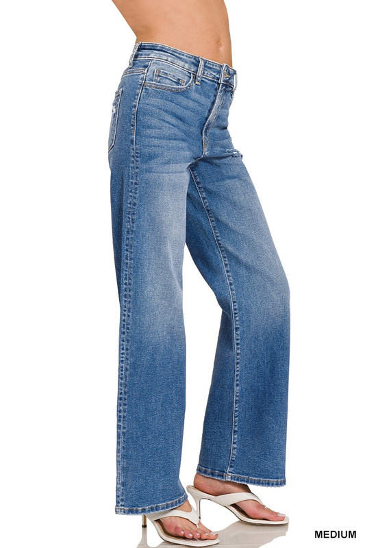 The Everyday Straight Jeans | Zenana