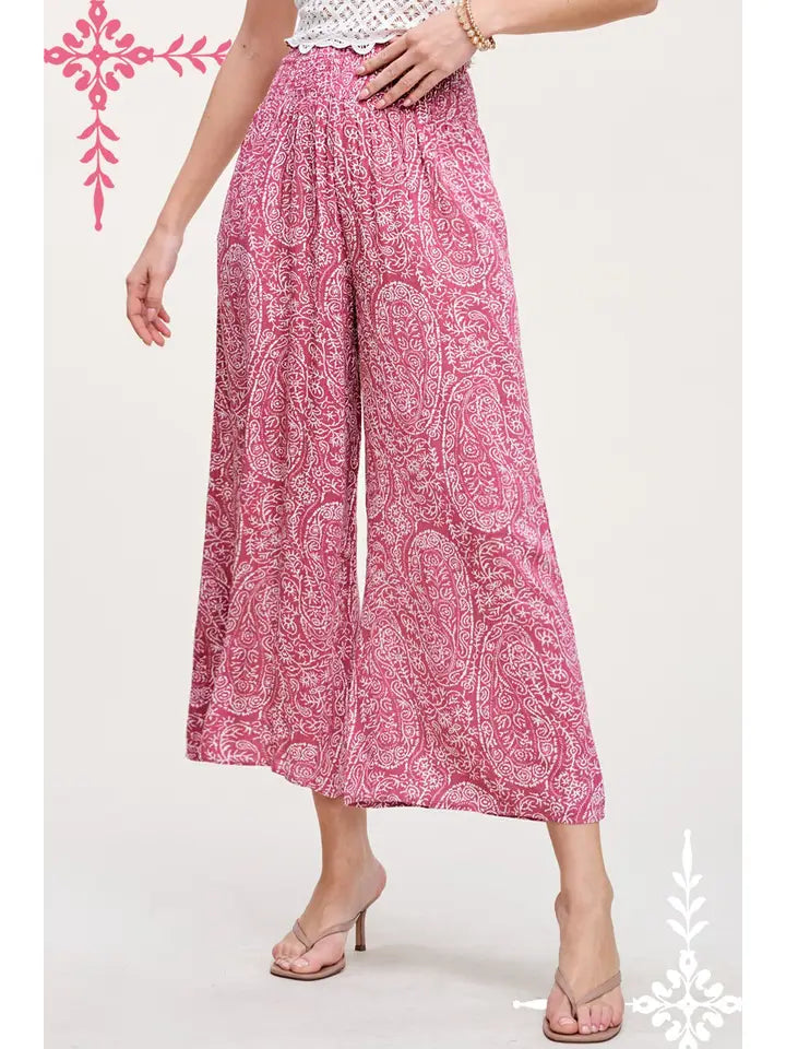 Paisley Breeze Wide Leg Pants