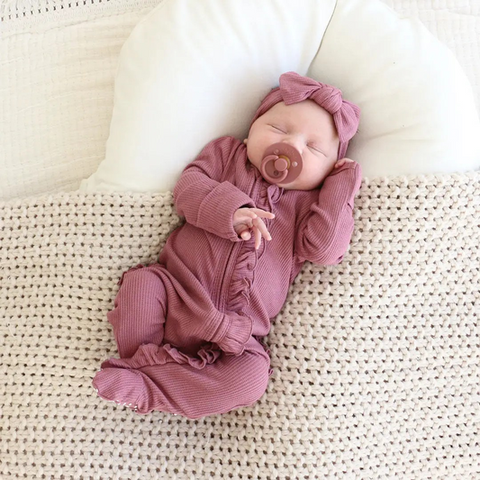 Rosey Ruffles Footie | Caden Lane