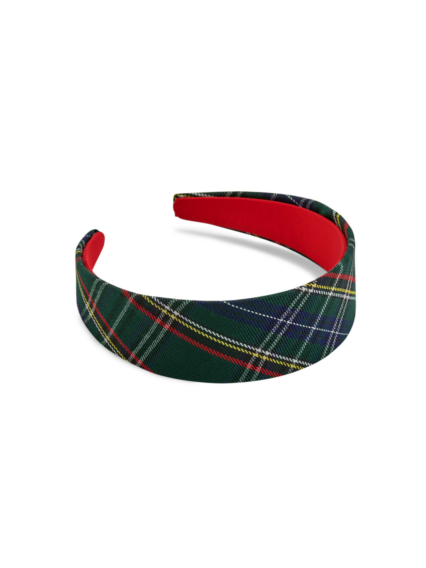 Tartan Edit Plaid Wide Headband | Green| Shiraleah