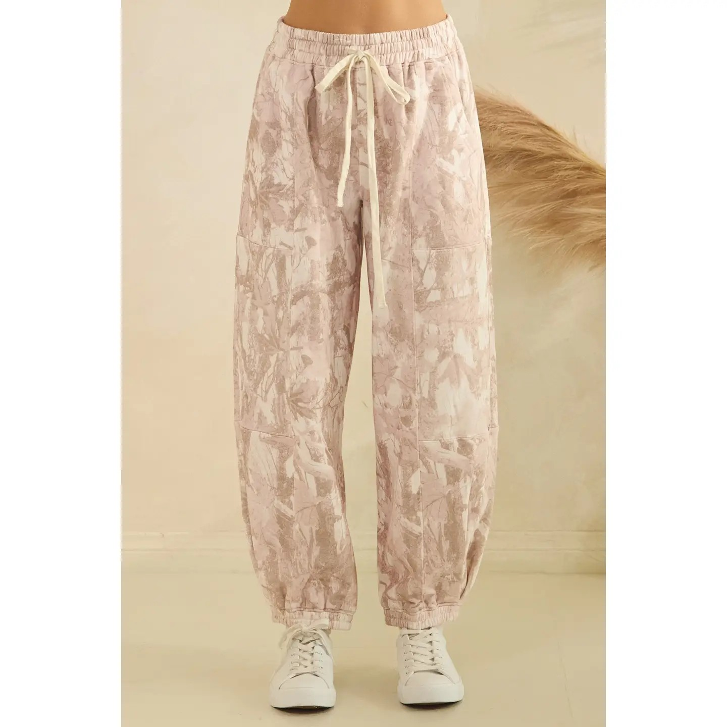 Blush Camo Jogger Set