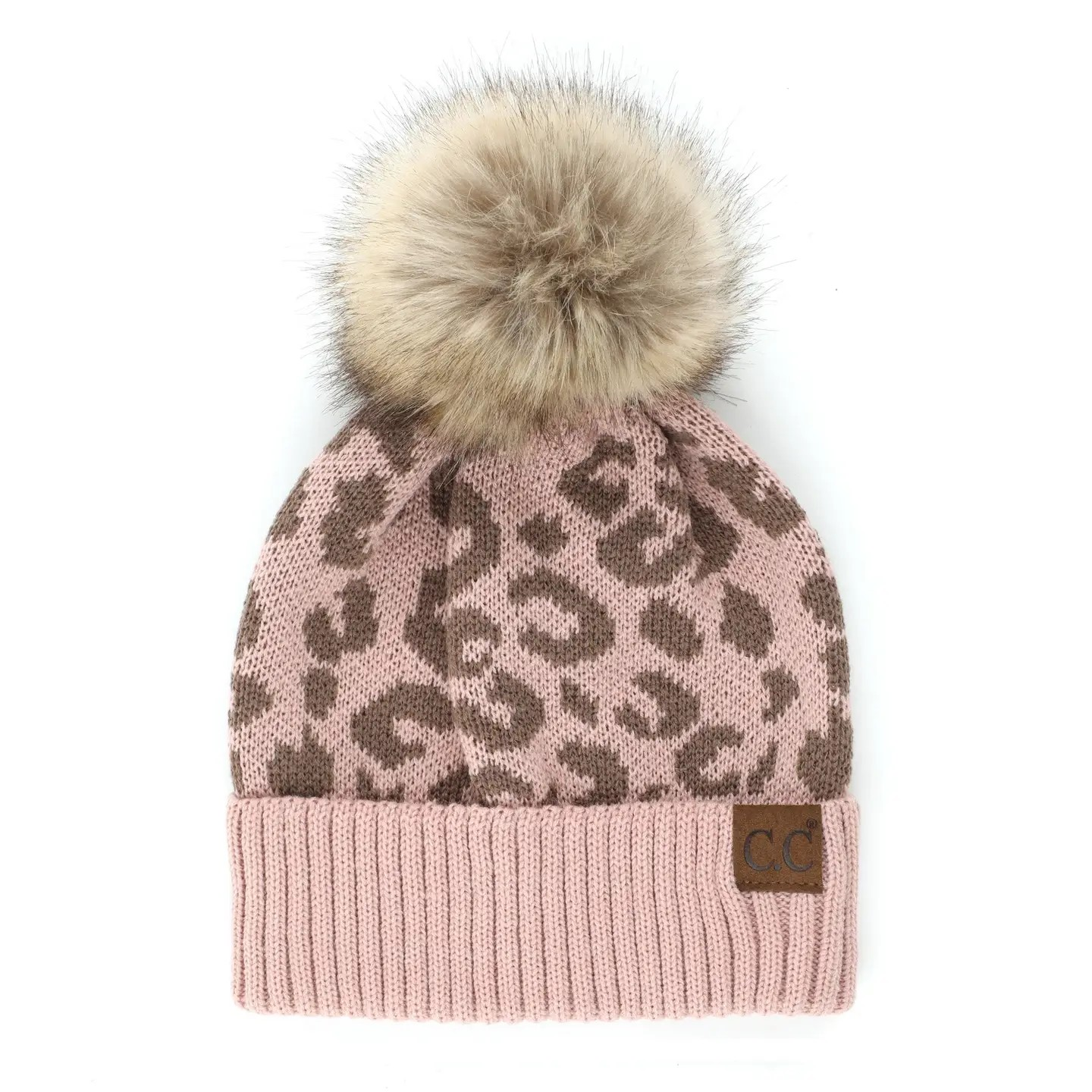 C.C Beanie | Pink Leopard