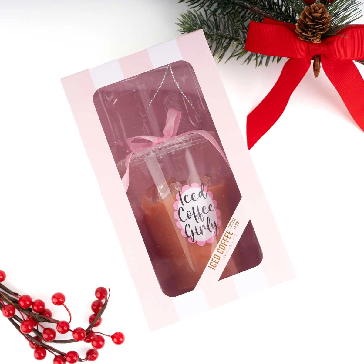 Glass Iced Coffee Ornament