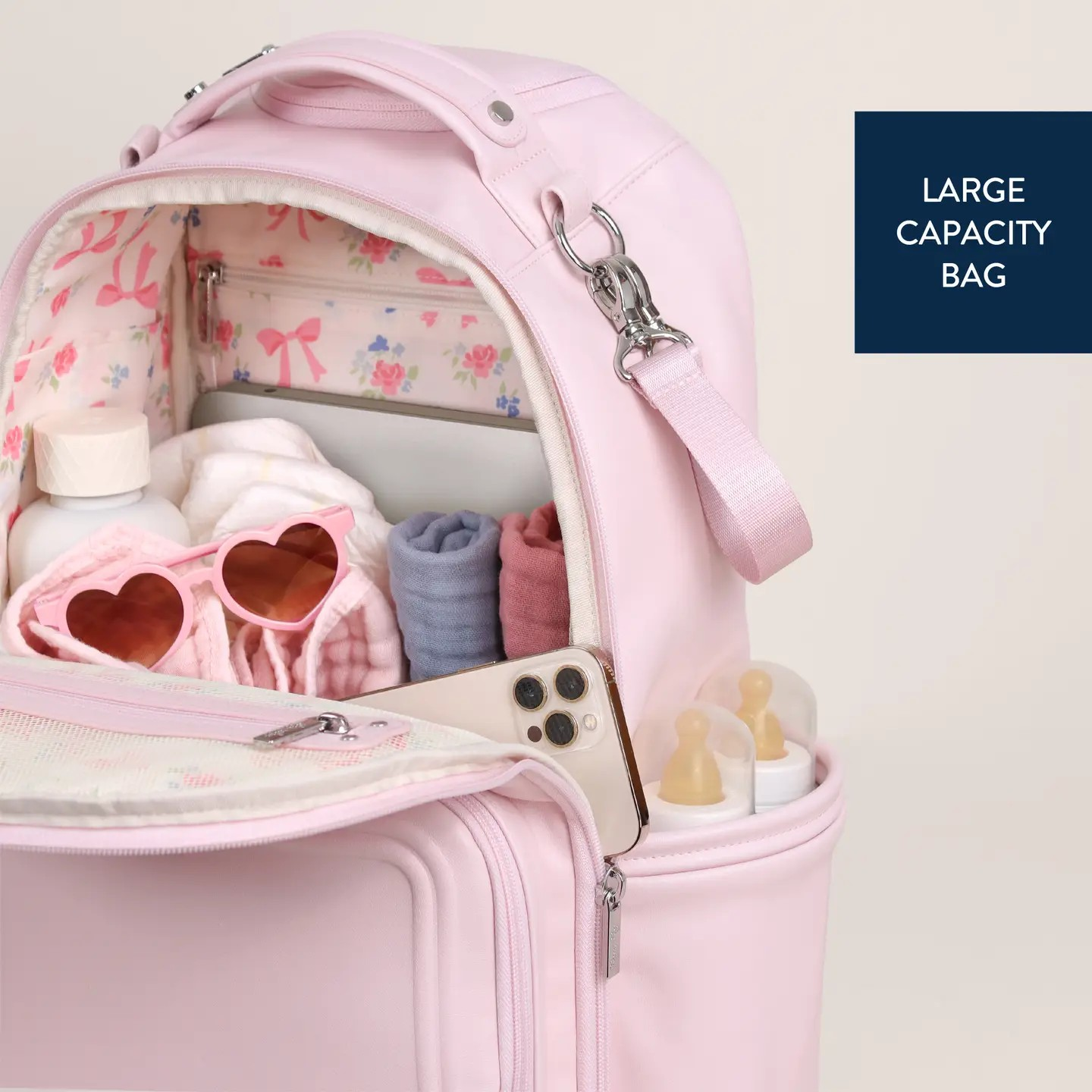 Ribbons and Bows " Boss Plus" Backpack Diaper Bag