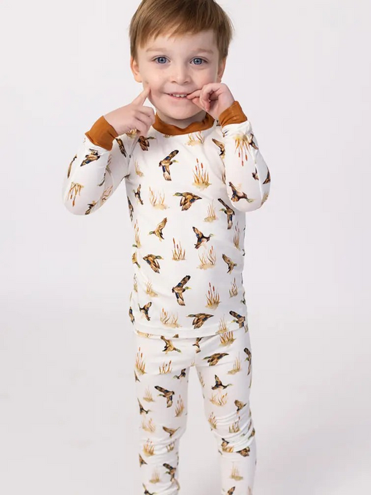Ducks Bamboo 2Piece Pajama Set