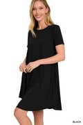Little Black Swing Dress