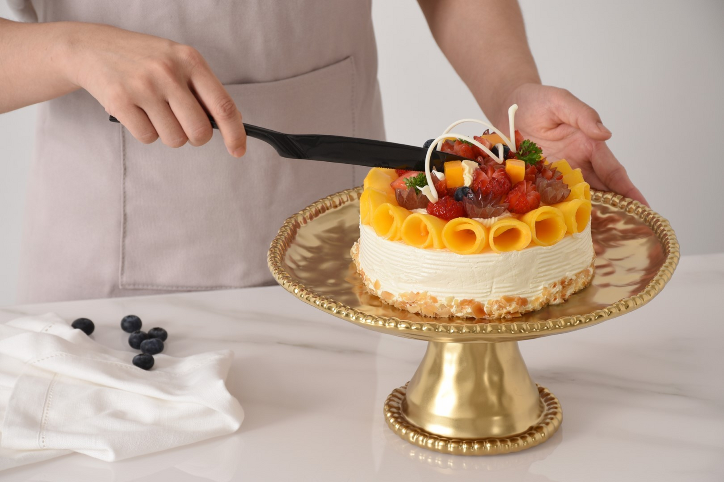 Pampa Bay Gold Cake Stand
