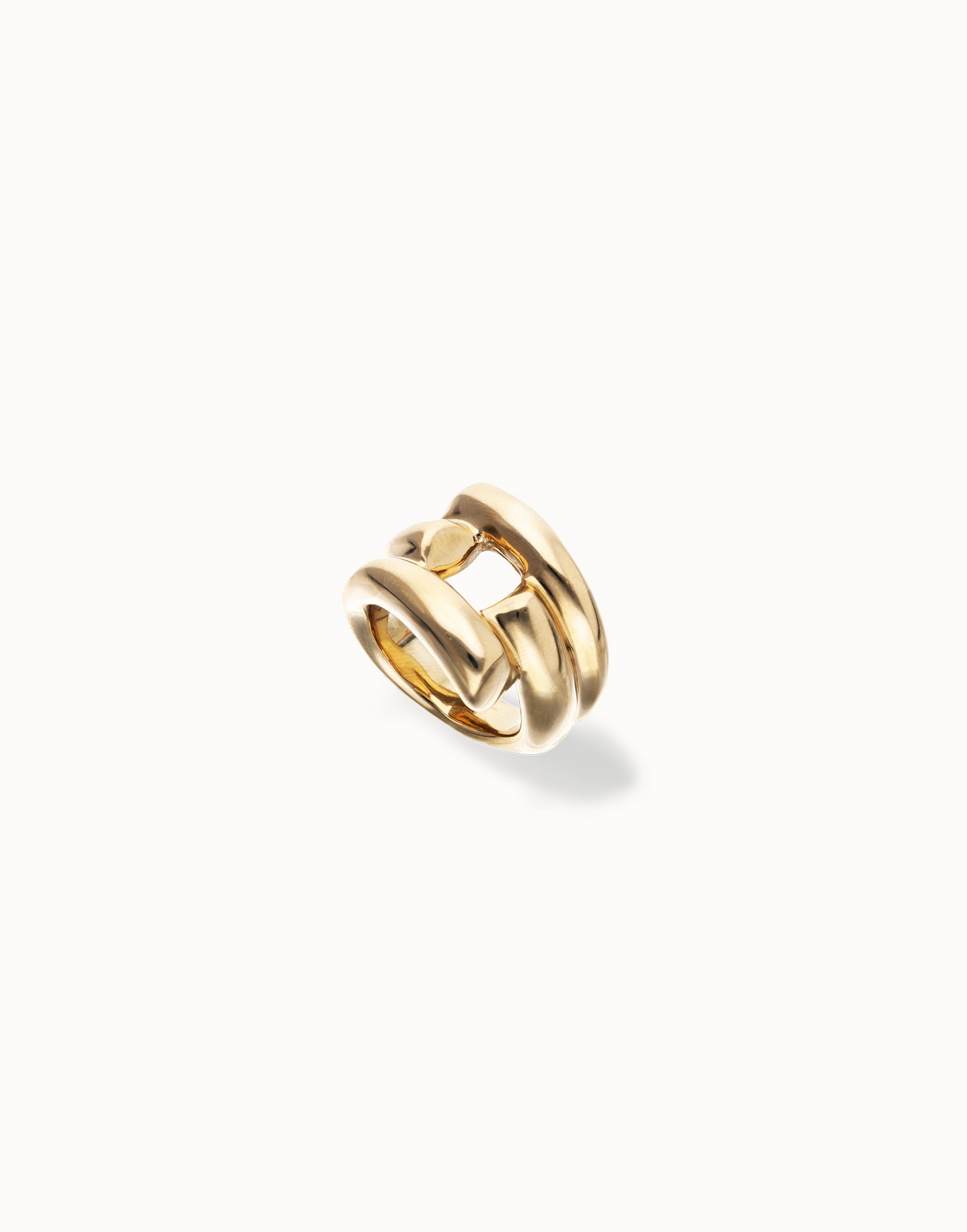 Golden Abstract Ring