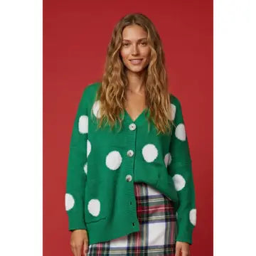🎄 Merry Little Polka Dot Cardigan 💚