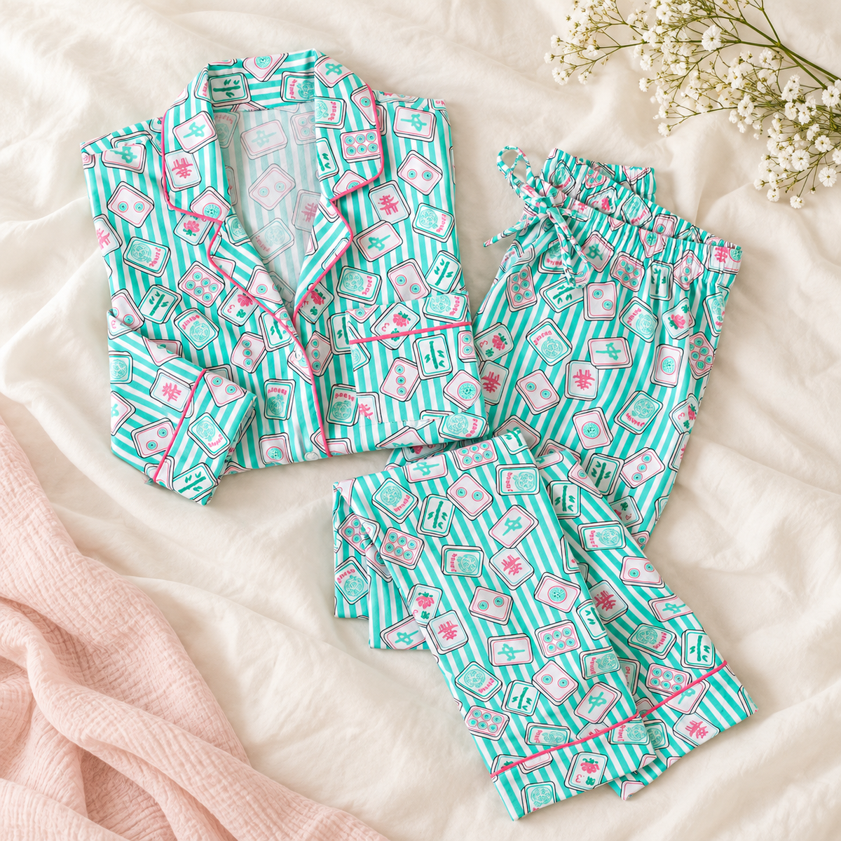Tiles & Sweet Dreams Pajama Set 💕