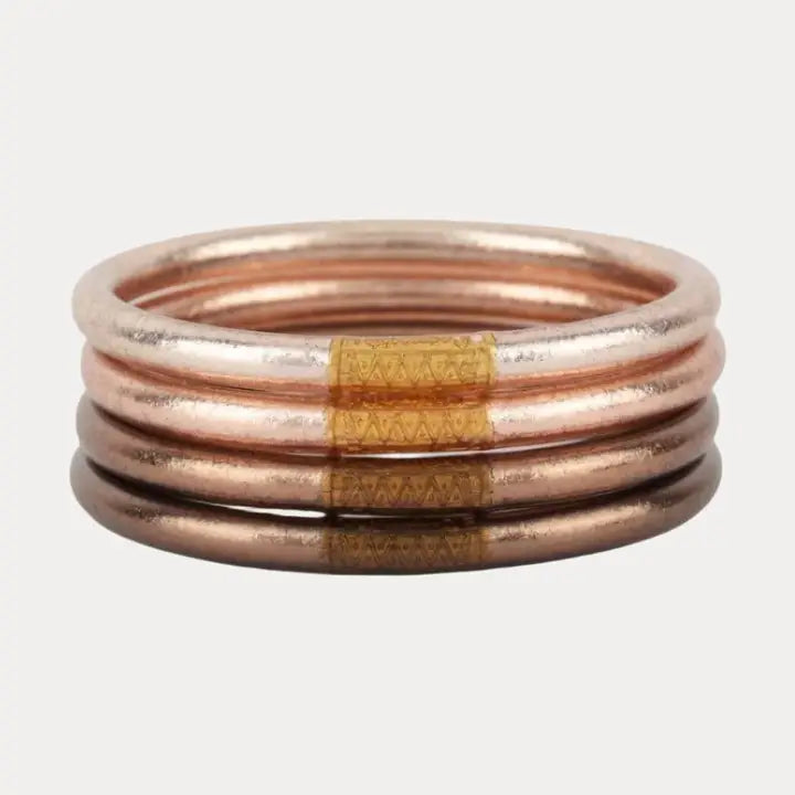 Budha Girl | Fawn All Weather Bangles | Set of 6 | MEDIUM