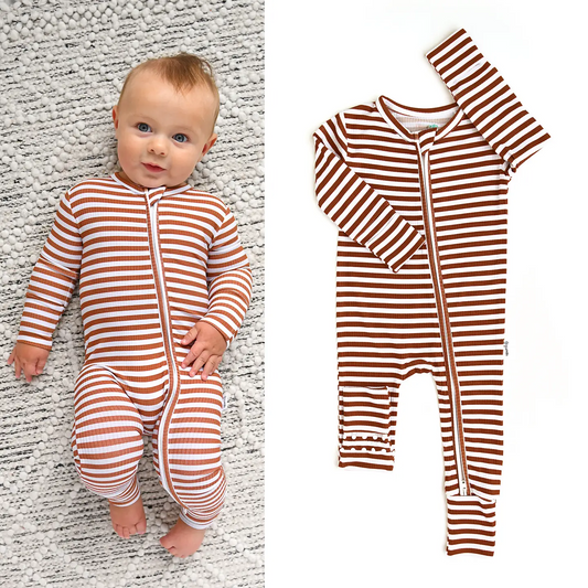 Chase Brown Striped Sleeper