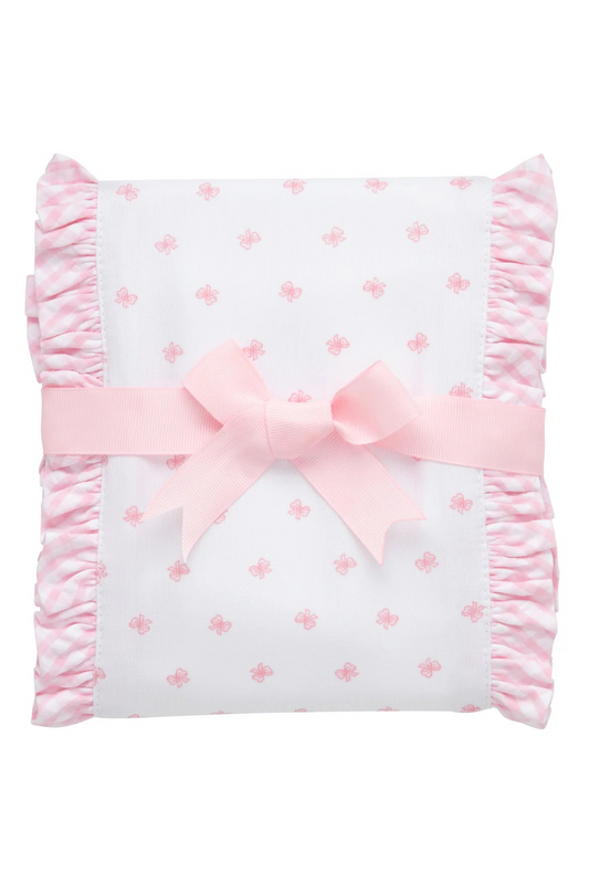 Bow Fancy Burp Cloth