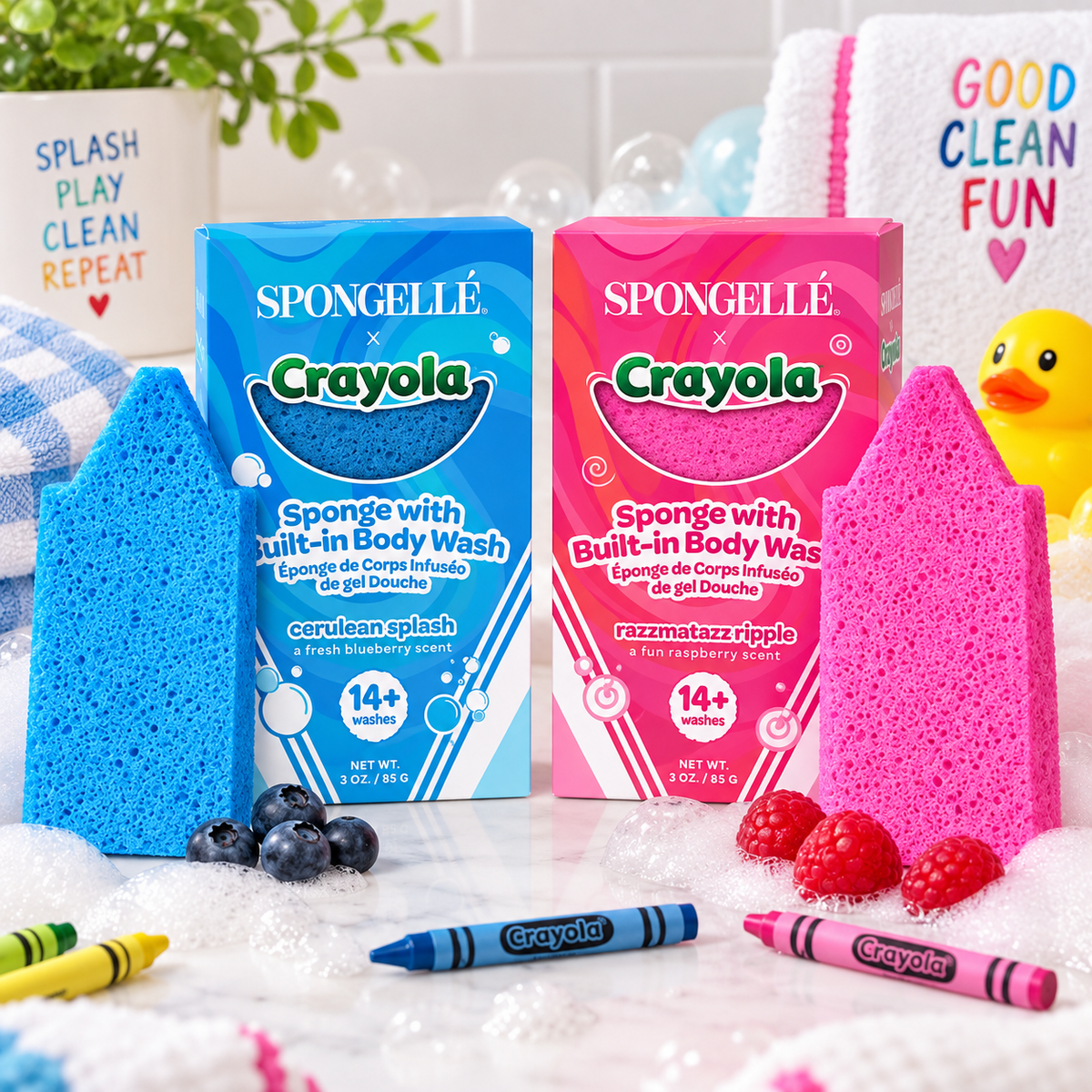 Kids Crayola Spongelle | Blue OR Pink