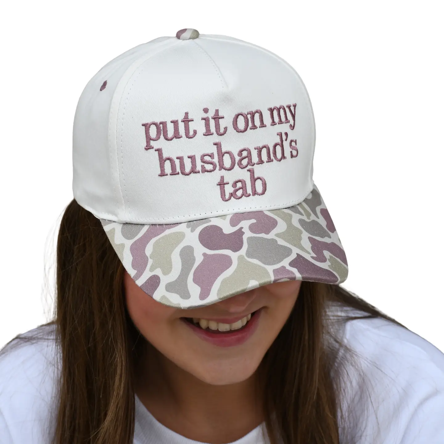 Put it on my Husband's Tab Trucker Hat