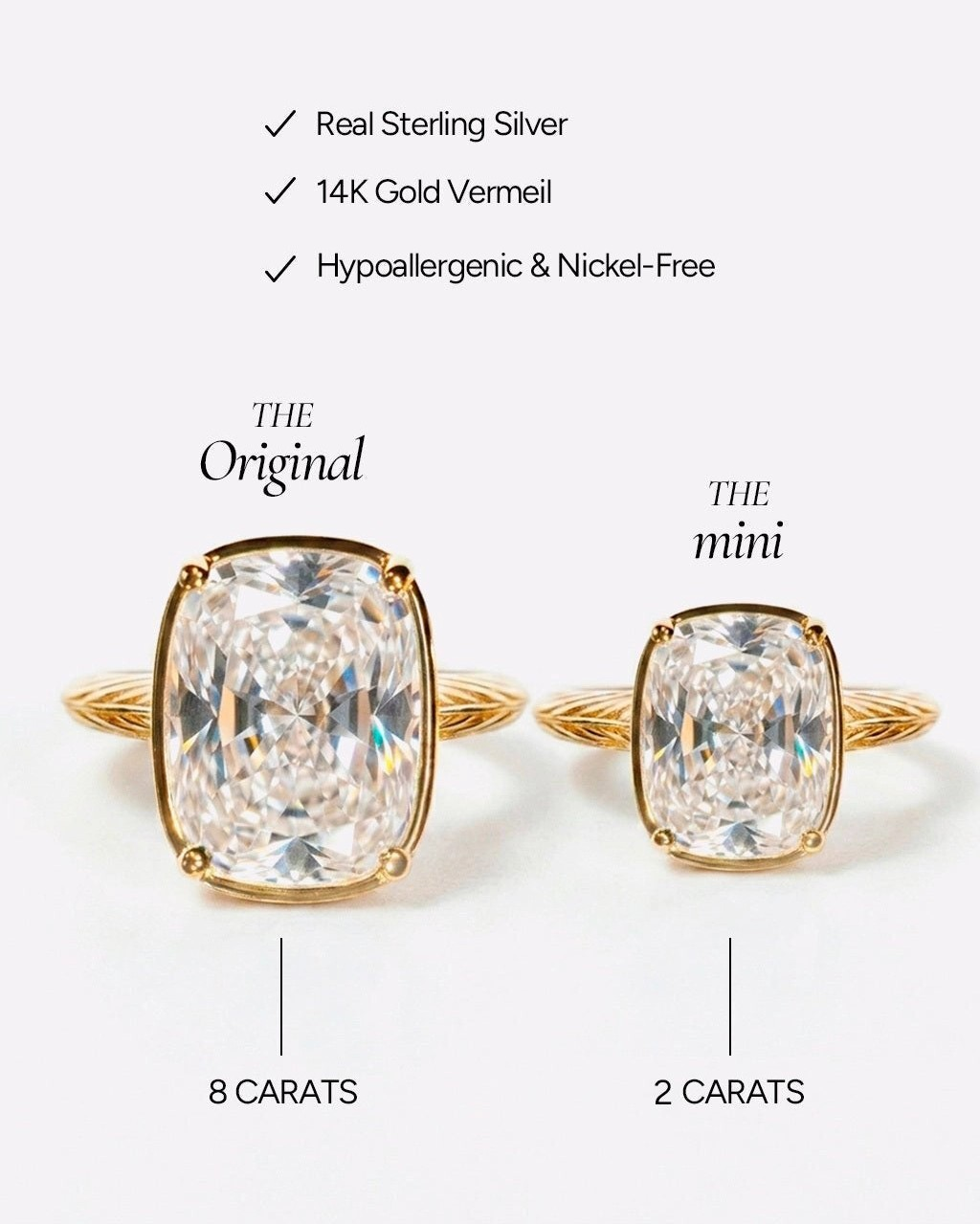 Mini Cushion Cocktail Ring | Sz 7