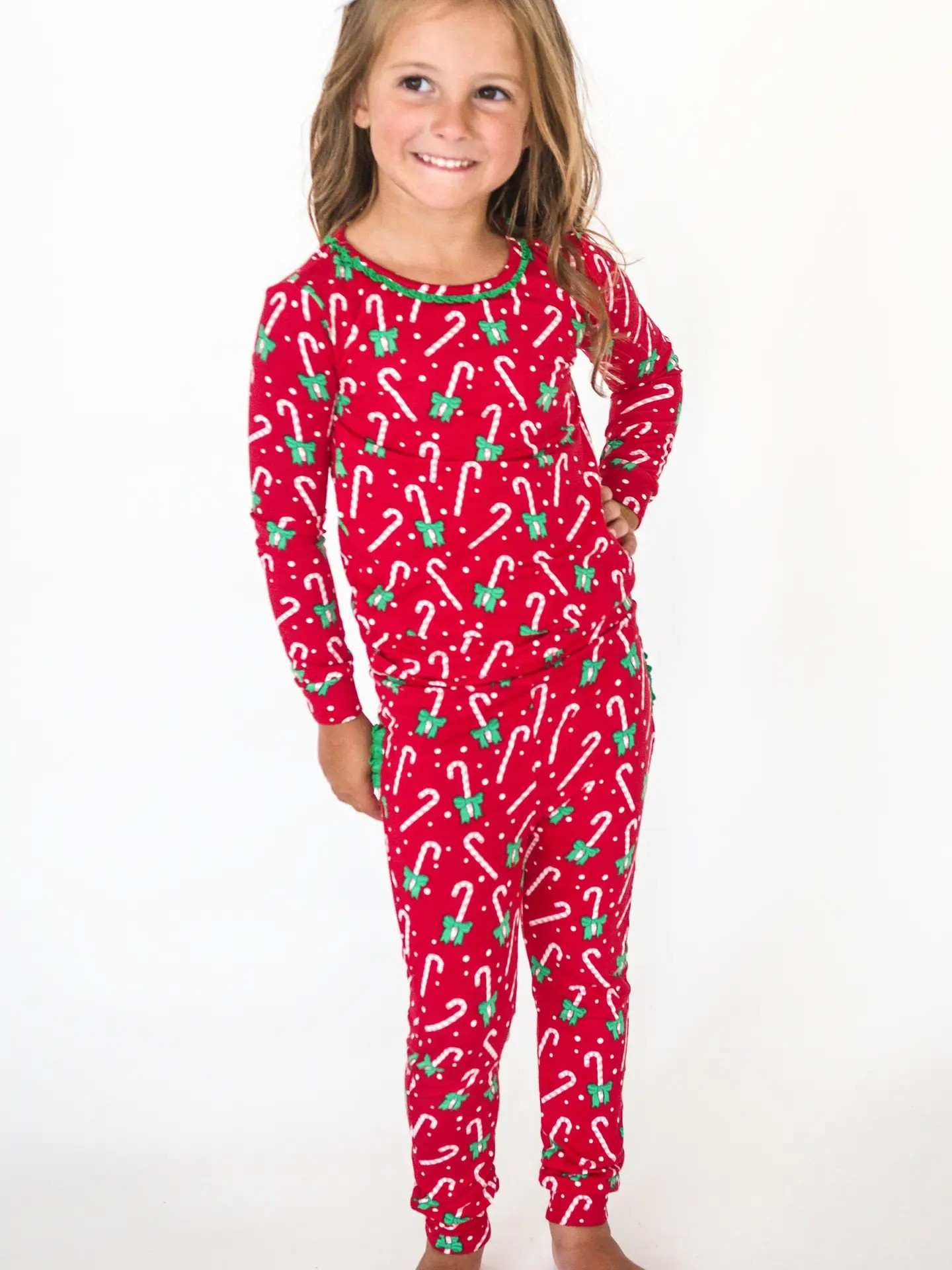 Candy Cane Cutie Ruffle PJ Set