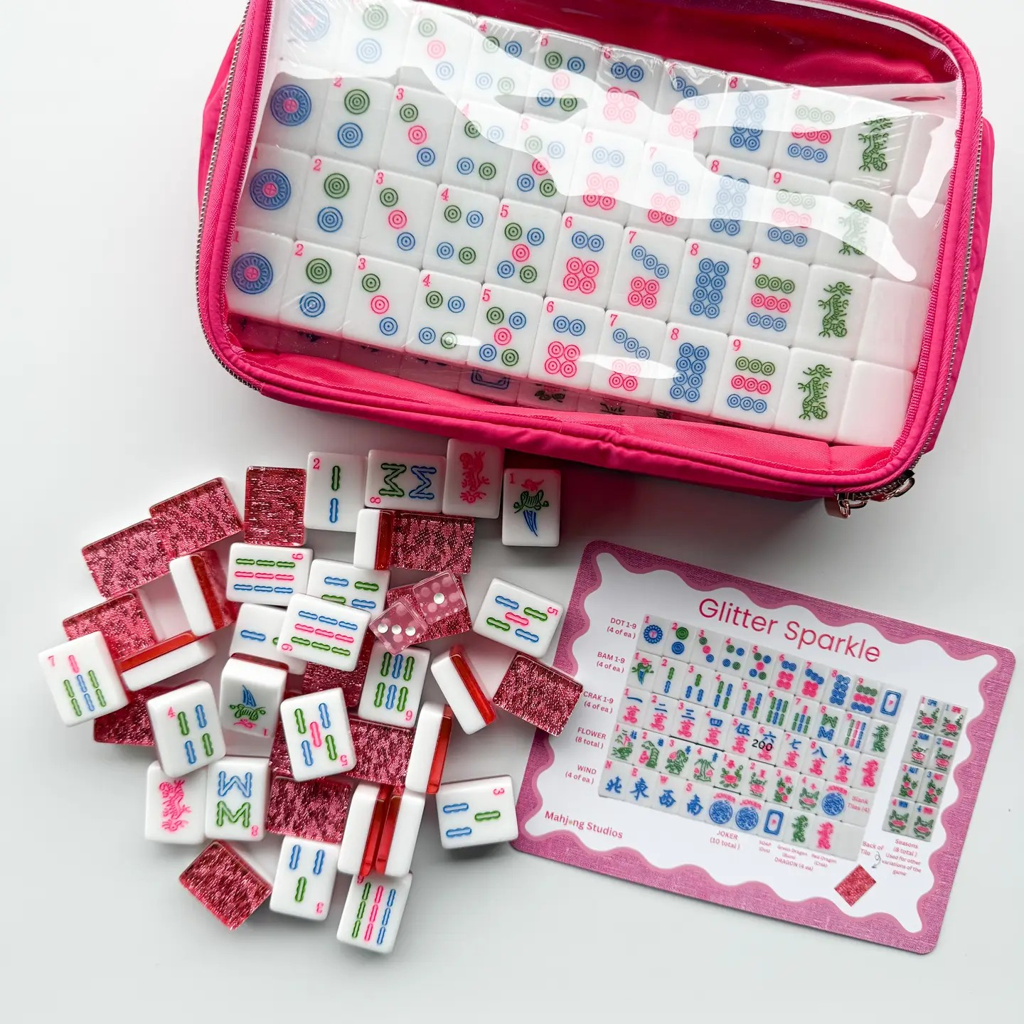 Glitter Sparkle Mahjong Tiles