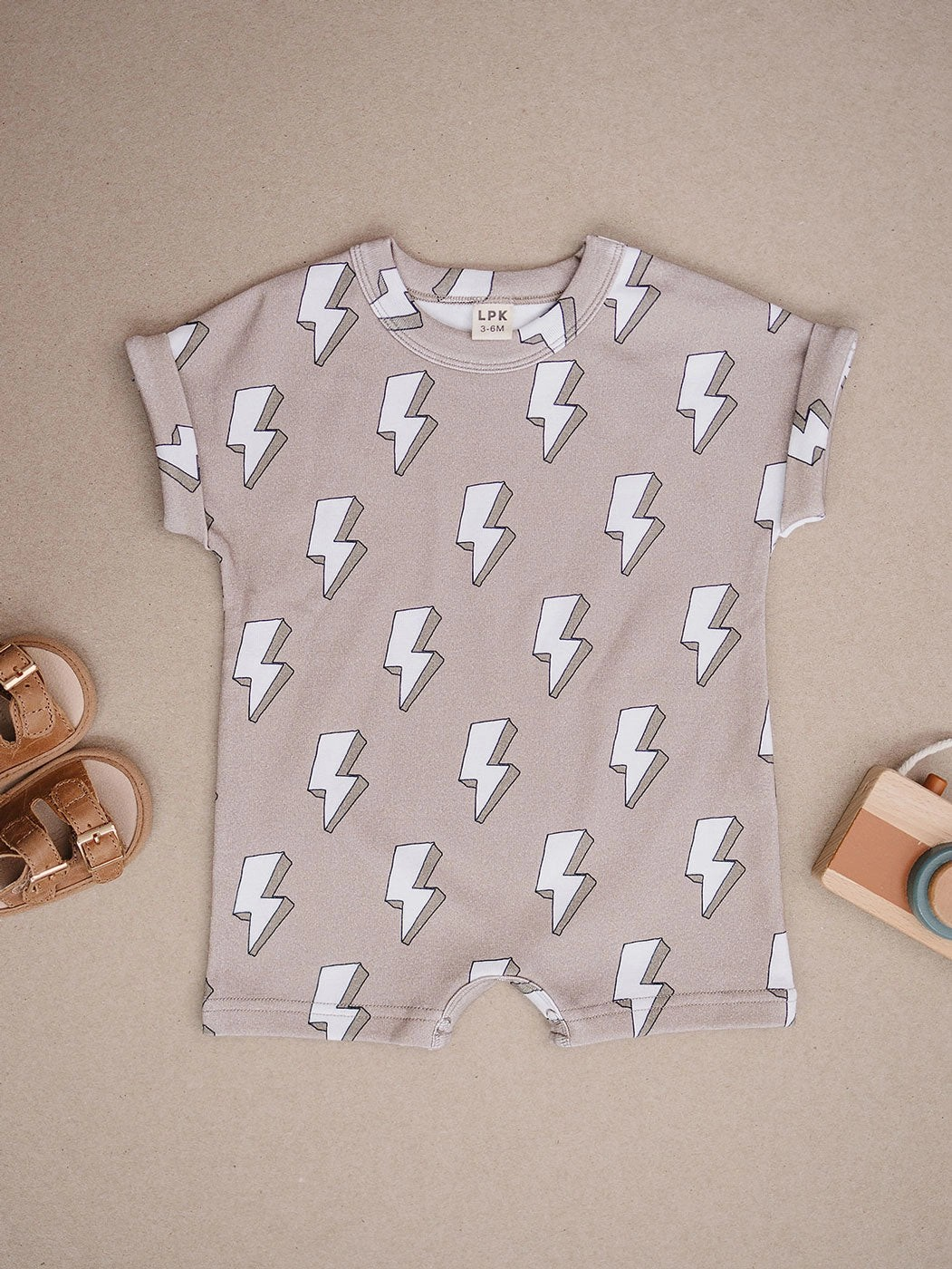 Electric Cotton Romper | Lucky Panda