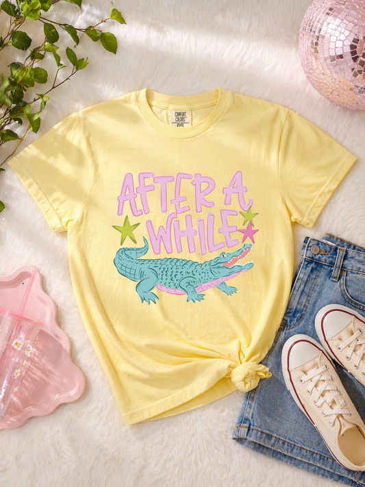 After A While Comfort Color Tee