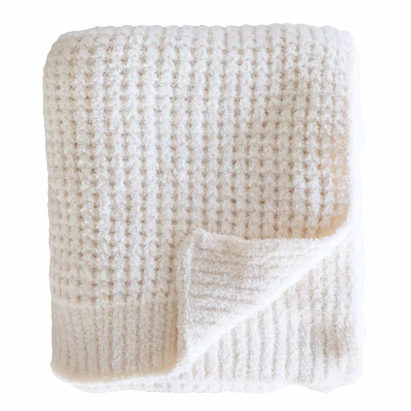 CuddleLane Luxe Waffle Blanket | Whisper