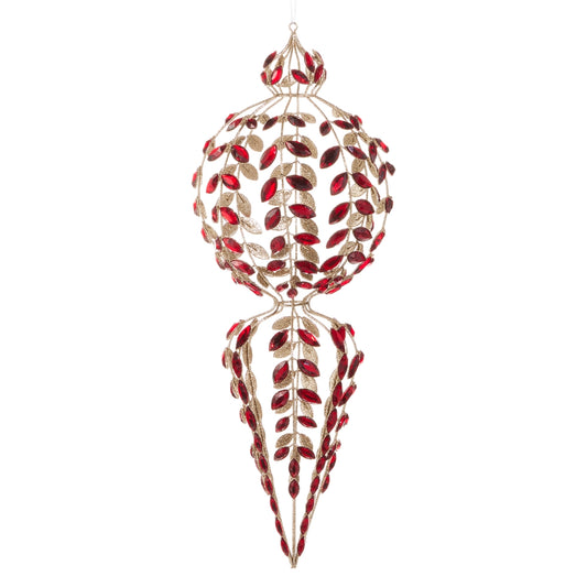 20" Jeweled Finial Ornament
