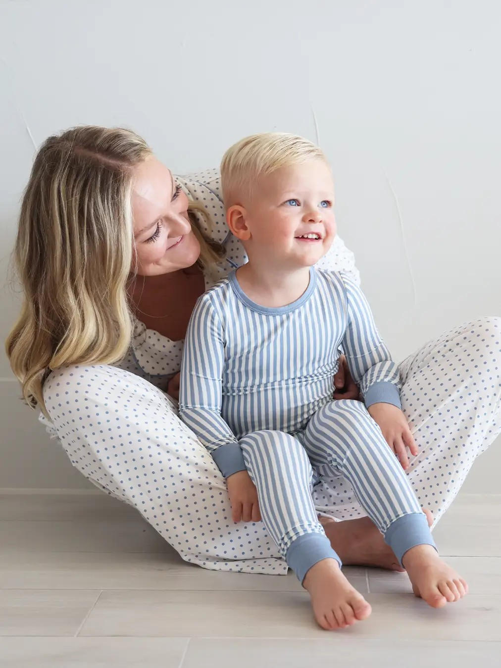 Snuggle Stripes 2-Piece Pajama Set | Caden Lane