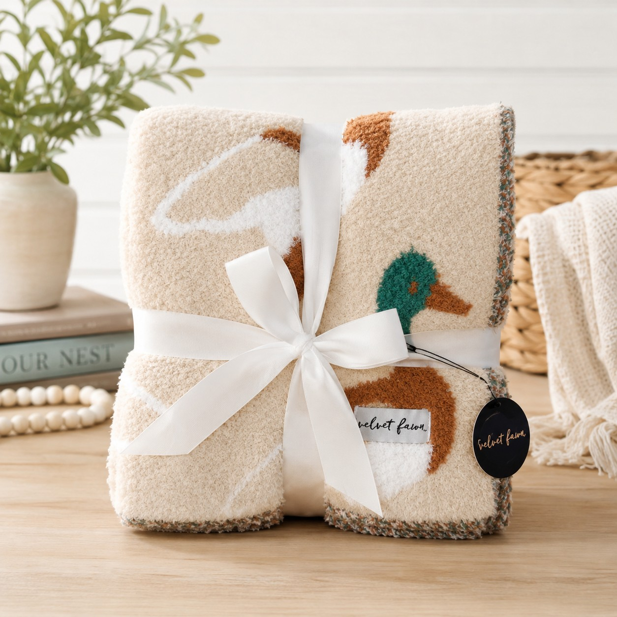 Simple Mallard Adult Throw | Velvet Fawn