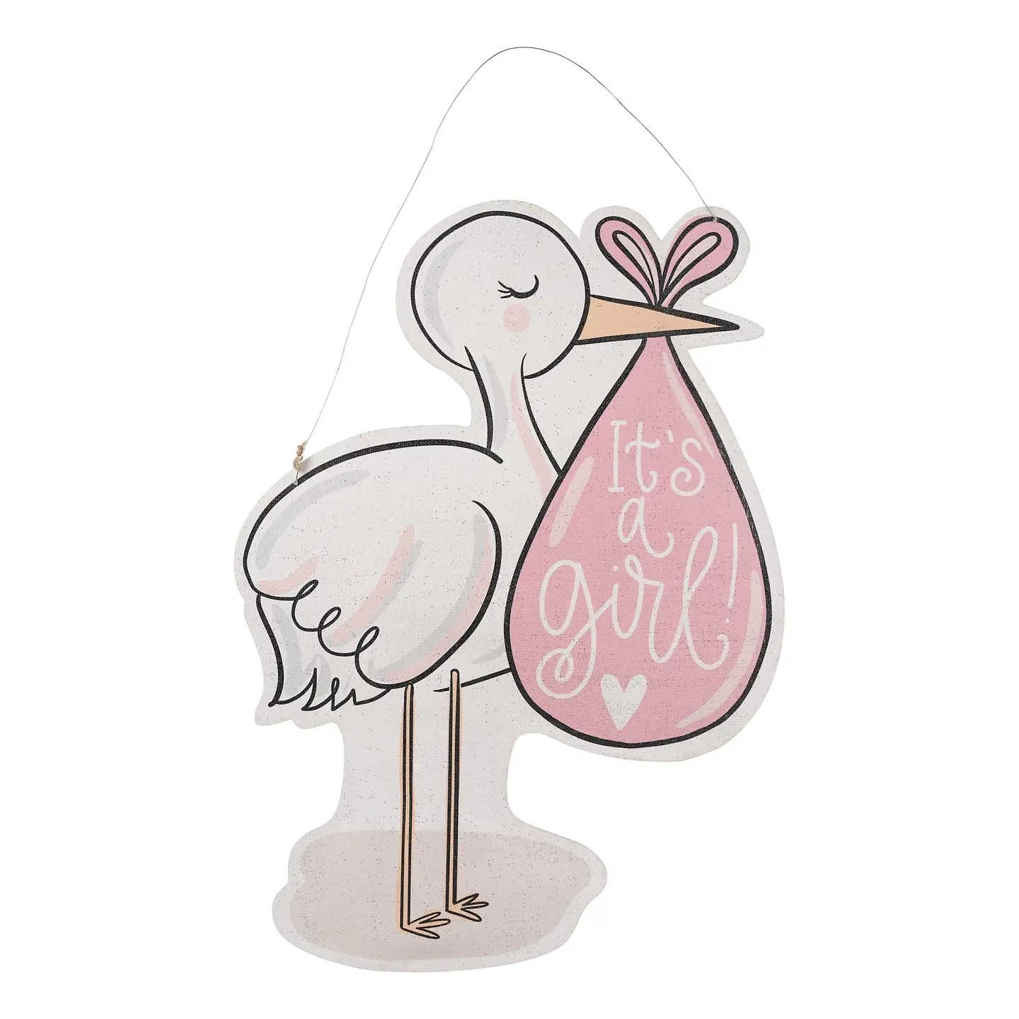 Stork It's A Boy/ It's A Girl Reversible Door Hanger