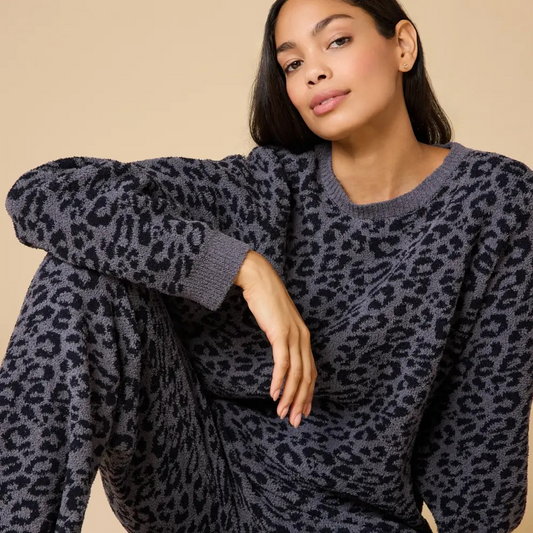 Marshmallow Leopard Lounge Set